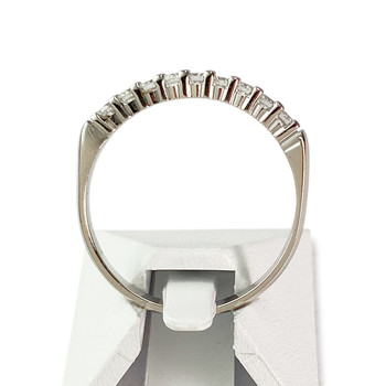Bague d'occasion or 750 blanc diamants