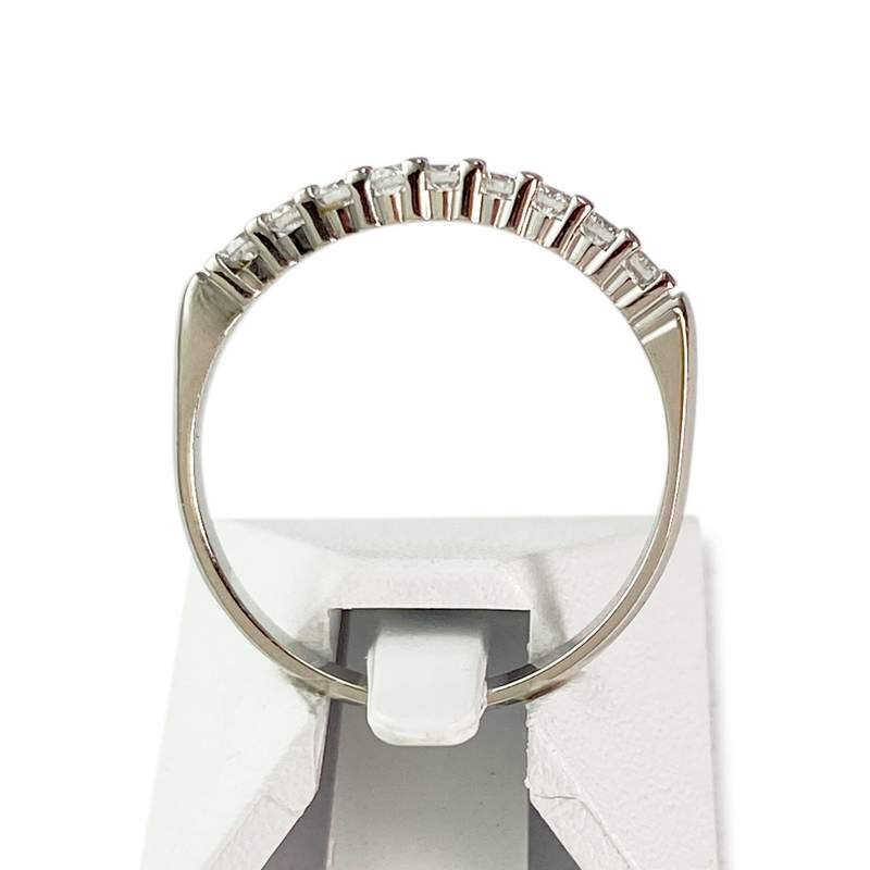 Bague d'occasion or 750 blanc diamants - vue 3