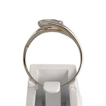 Bague d'occasion 2 ors 375 topaze sky blue