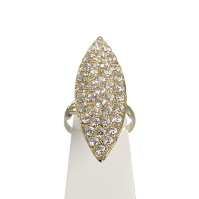 Bague d'occasion or 750 jaune zirconias