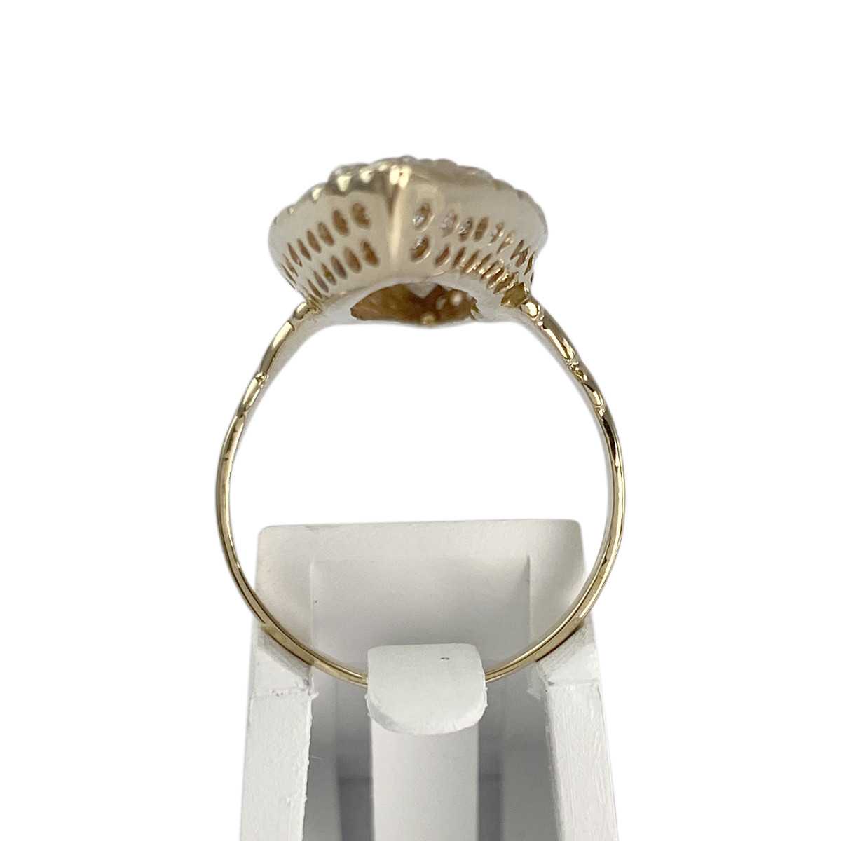 Bague d'occasion or 750 jaune zirconias - vue 3