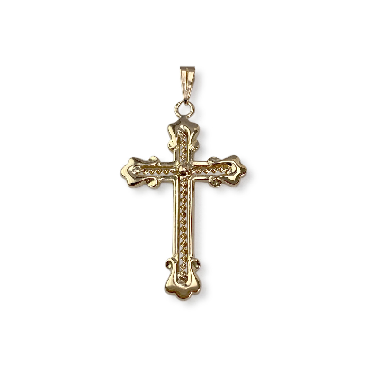 Second-hand 750 yellow gold cross
