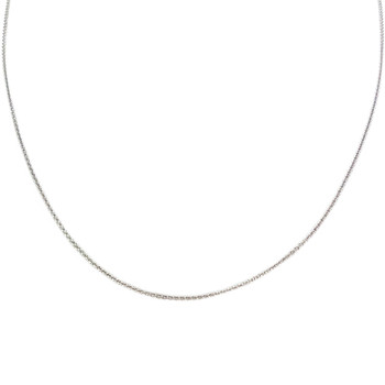 Chaîne d'occasion or 375 blanc maille forçat