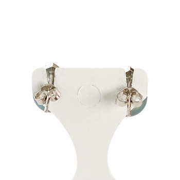 Boucles d'oreilles d'occasion or 750 blanc diamants perles de Tahiti