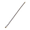 Pre-owned 750 yellow gold bracelet with fancy link design, sapphires, and diamonds - view V2