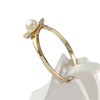 Second hand gold ring 750 yellow cultured pearl - vue V2