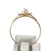 Second hand gold ring 750 yellow cultured pearl - vue V3