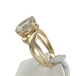 Bague d'occasion or 750 jaune aigue marine - vue 2