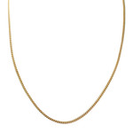 Chaîne d'occasion or 750 jaune maille gourmette - vue 1