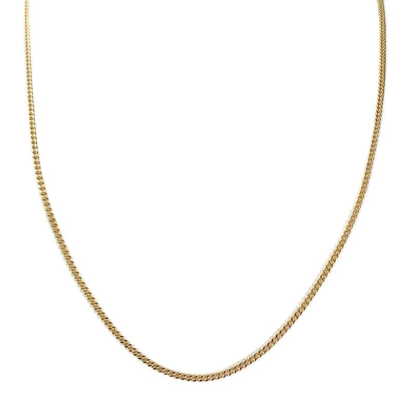 Chaîne d'occasion or 750 jaune maille gourmette 47.5 cm - vue 1