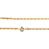 Second-hand 750 yellow gold chain with forçat link - vue V3