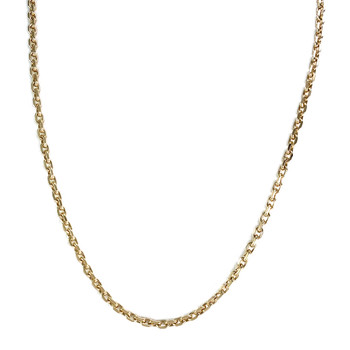 Secondhand gold chain 750 yellow forçat mesh 57.5 cm
