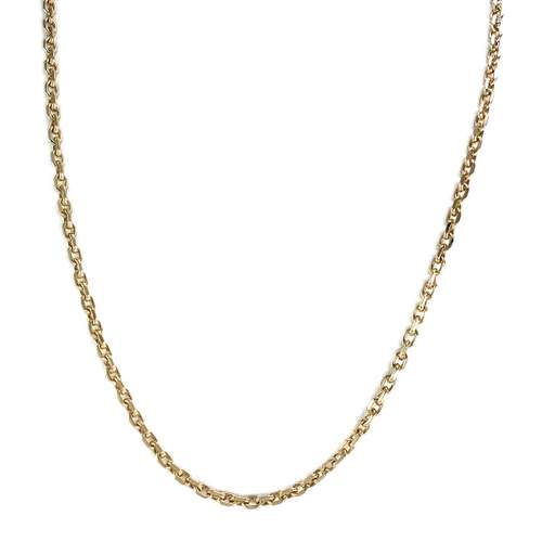 Secondhand gold chain 750 yellow forçat mesh 57.5 cm
