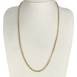 Chaîne d'occasion or 750 jaune maille forçat - vue 2