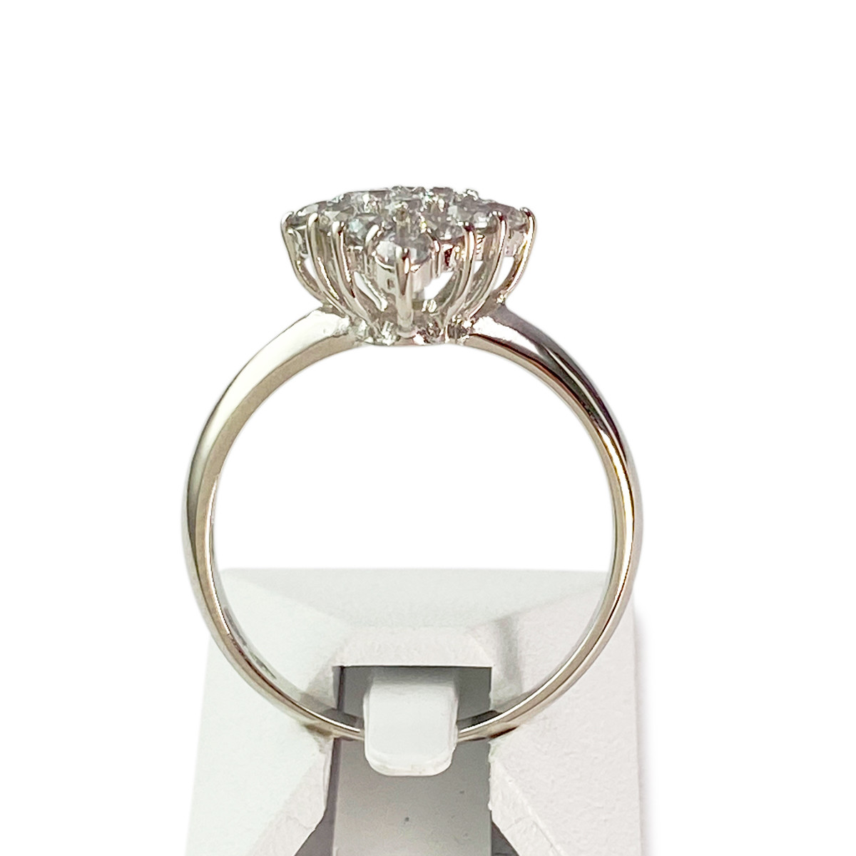 Bague d'occasion or 750 blanc zirconia - vue 3