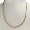 Pre-owned 750 yellow gold twisted chain necklace - view V2