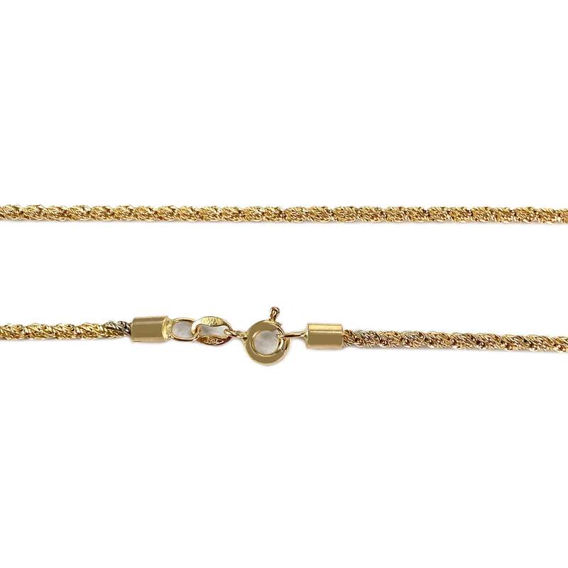 Collier d'occasion or 750 jaune maille torsadée - vue 3