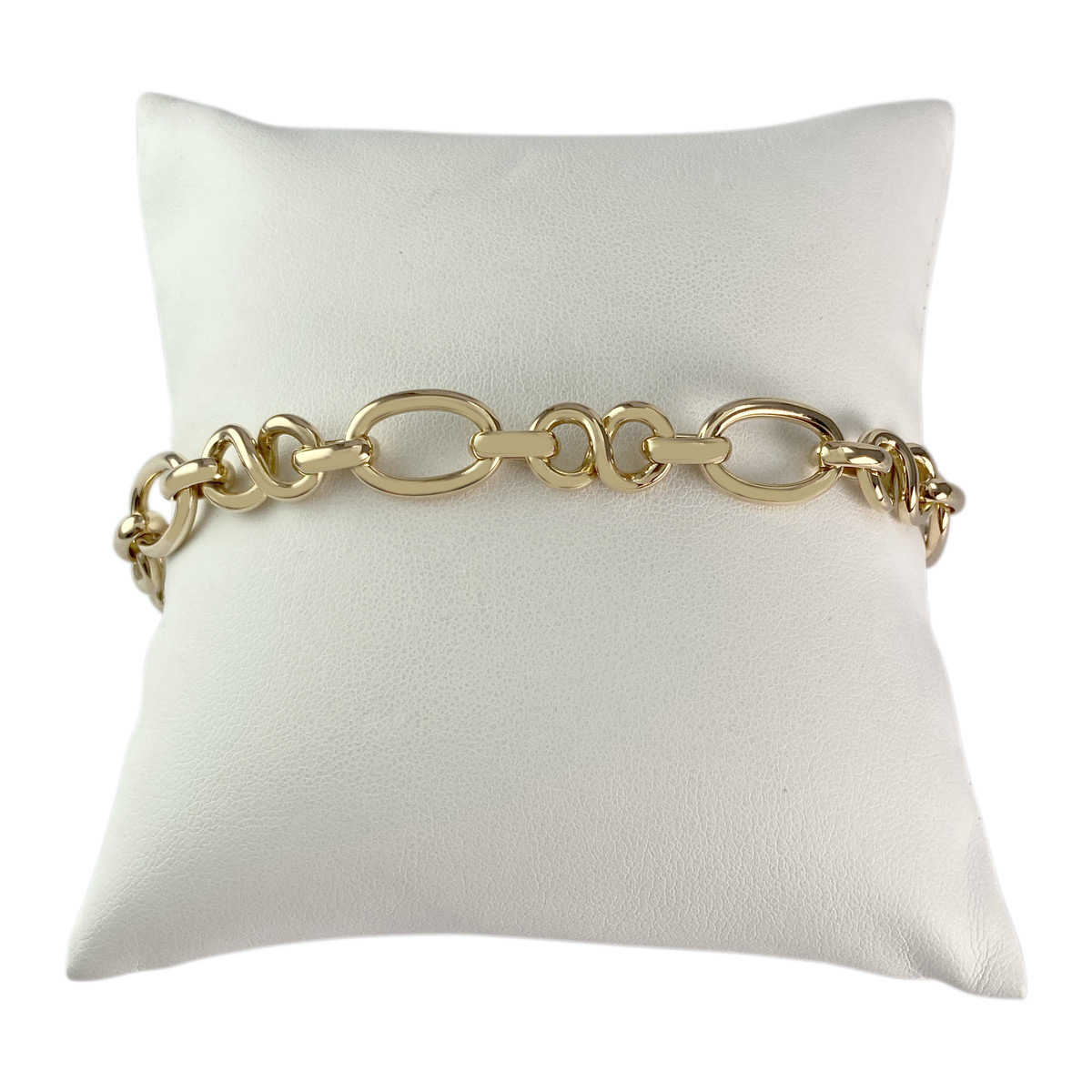Bracelet d'occasion or 750 jaune maille fantaisie
