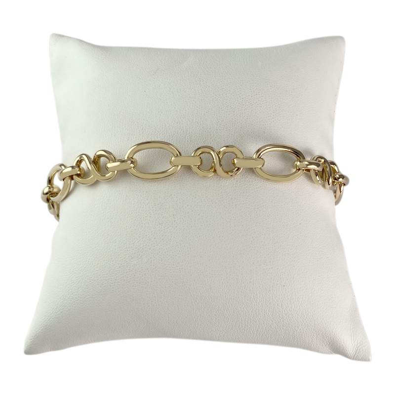 Bracelet d'occasion or 750 jaune maille fantaisie - vue 1