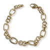 Bracelet d'occasion or 750 jaune maille fantaisie - vue V3