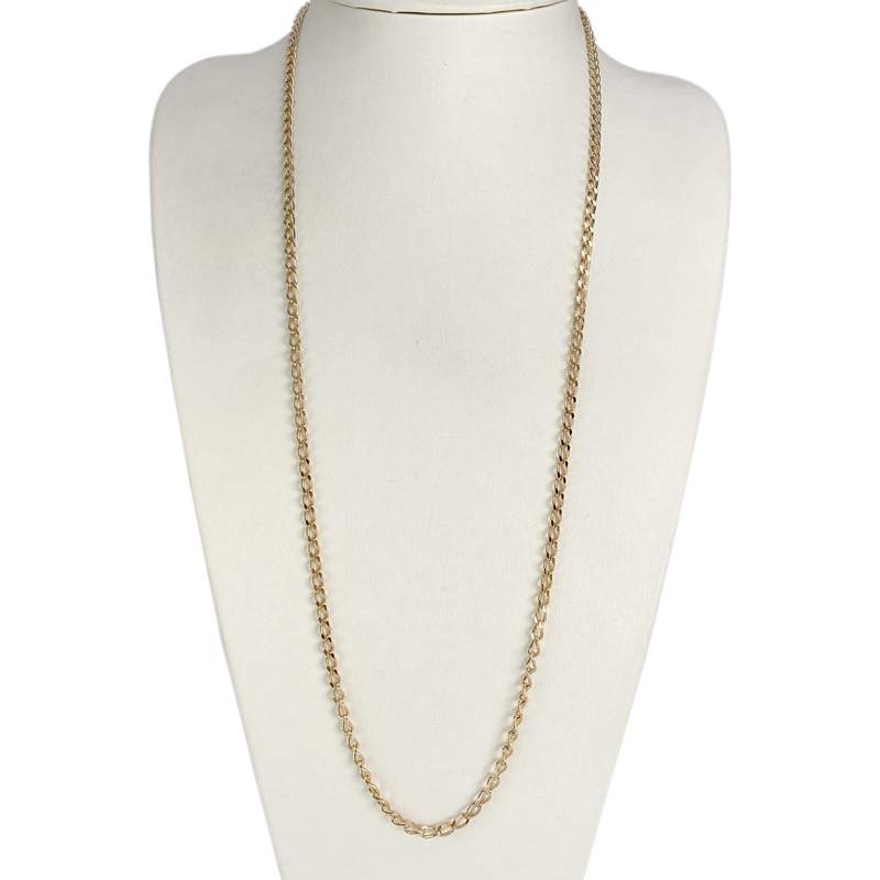 Secondhand gold chain 750 yellow gourmette mesh 71 cm - view 2
