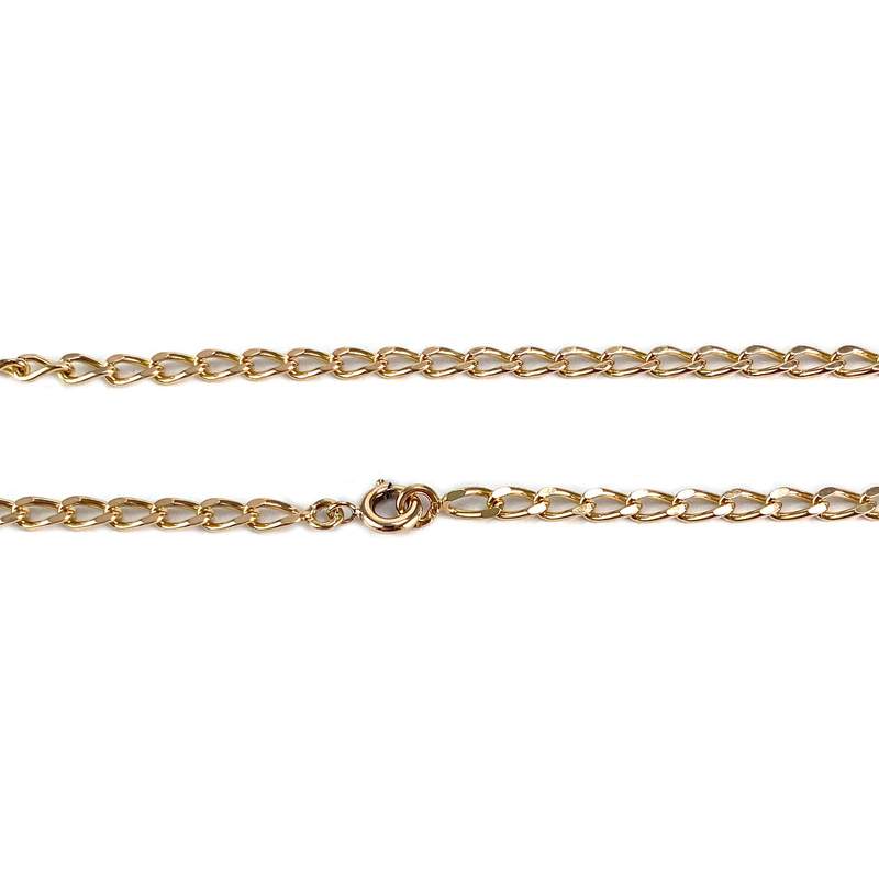 Secondhand gold chain 750 yellow gourmette mesh 71 cm - view 3