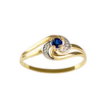 Bague d'occasion 2 ors 750 saphir - vue 1