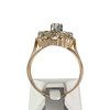 Tweedehands ring goud 750 2 toon diamanten - bekijk V3