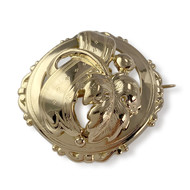Broche d'occasion or 750 jaune