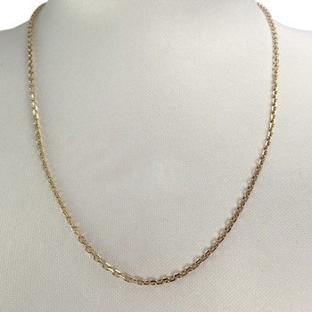 Chaîne d'occasion or 750 jaune maille forçat