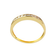 Bague d'occasion or 750 jaune diamants