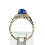 Bague d'occasion or 375 blanc saphirs, diamants - vue 3