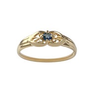 Bague d'occasion or 750 jaune saphir