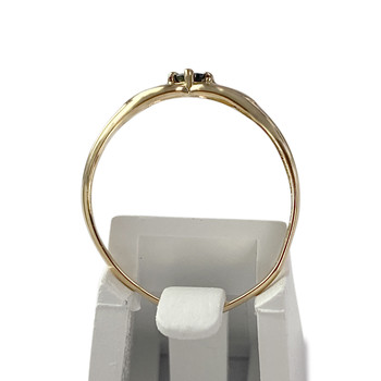 Second-hand gold 750 yellow sapphire ring