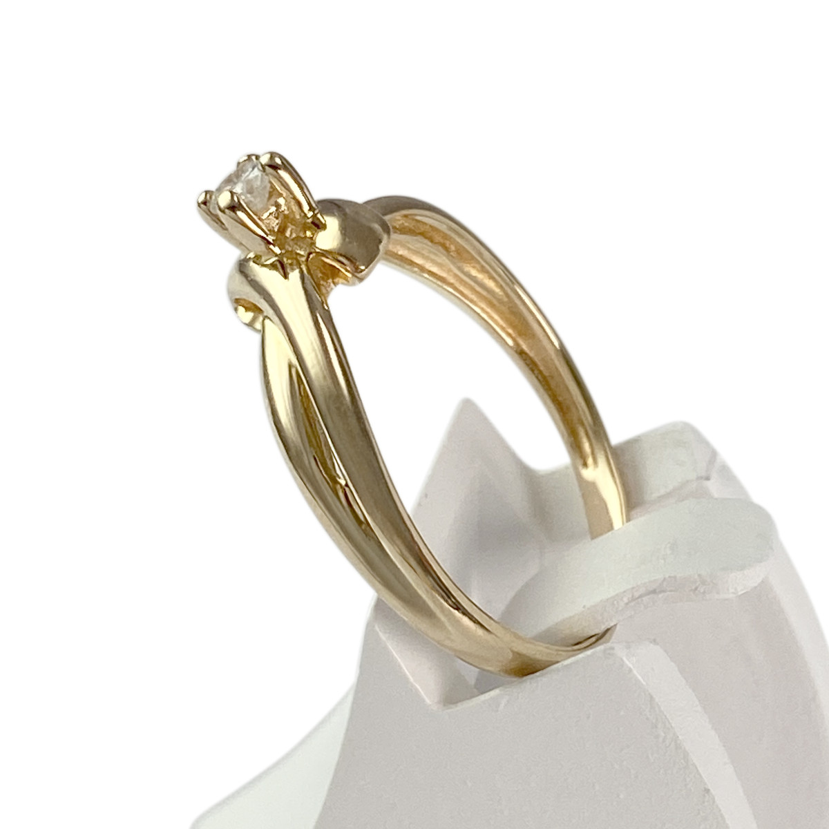 Bague d'occasion or 750 jaune diamant - vue 2