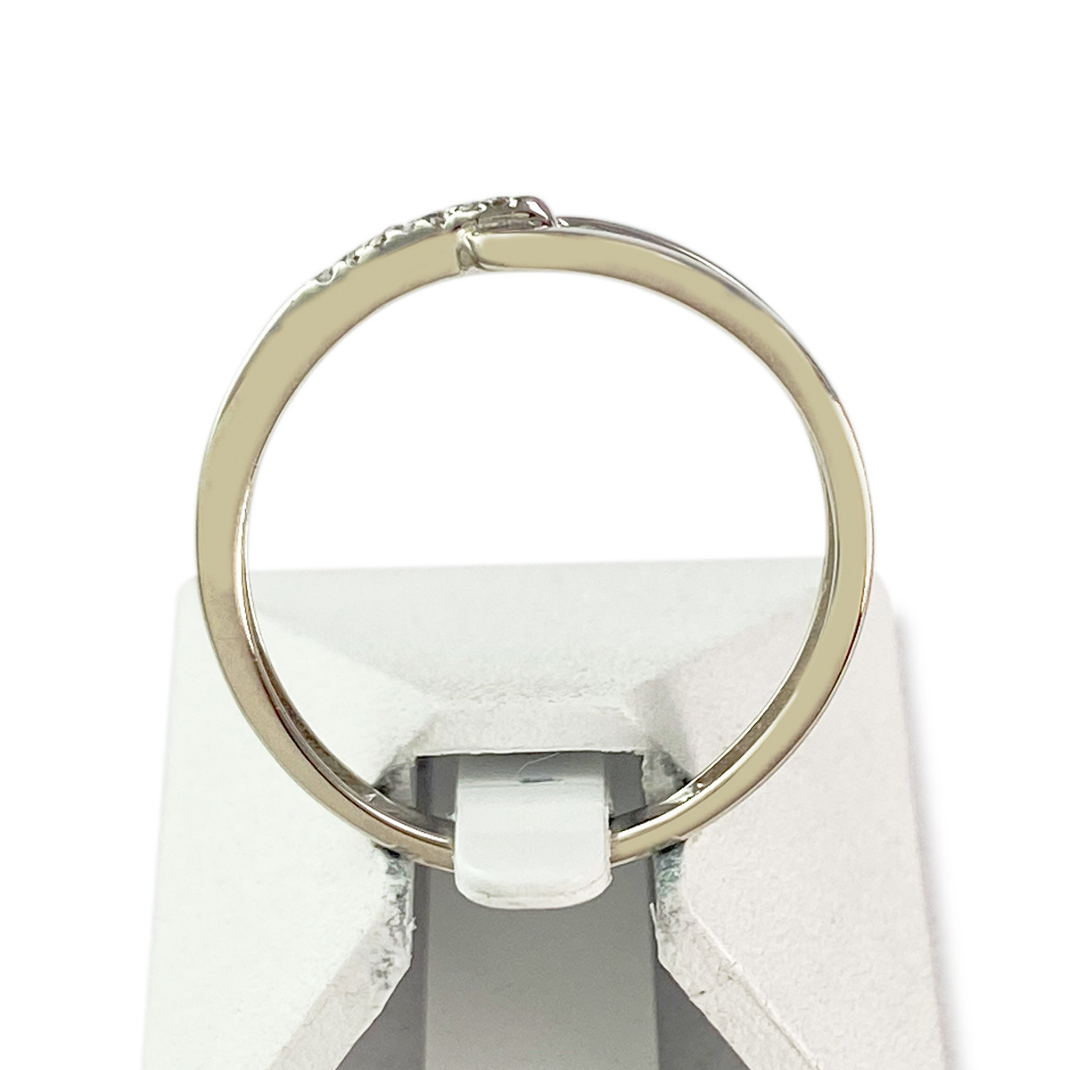 Bague d'occasion or 750 blanc diamants - vue 3