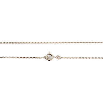 Collier d'occasion or 375 blanc maille forçat perle de Tahiti