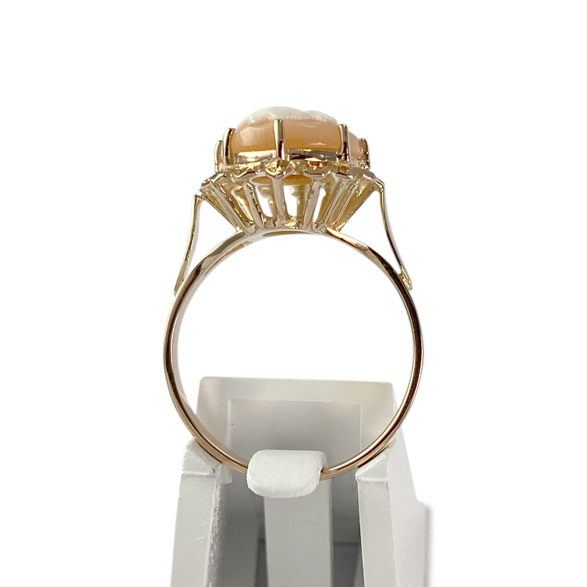 Bague d'occasion or 750 jaune camée - vue 3