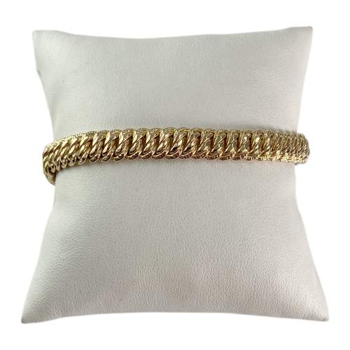 Bracelet d'occasion or 750 jaune maille américaine