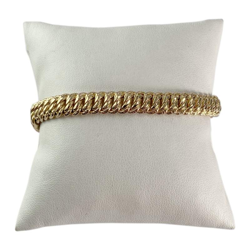 Bracelet d'occasion or 750 jaune maille américaine - vue 1