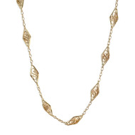 Collier d'occasion or 750 jaune maille fantaisie