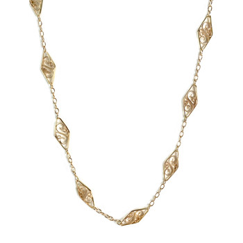 Collier d'occasion or 750 jaune maille fantaisie