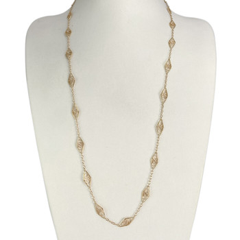 Collier d'occasion or 750 jaune maille fantaisie