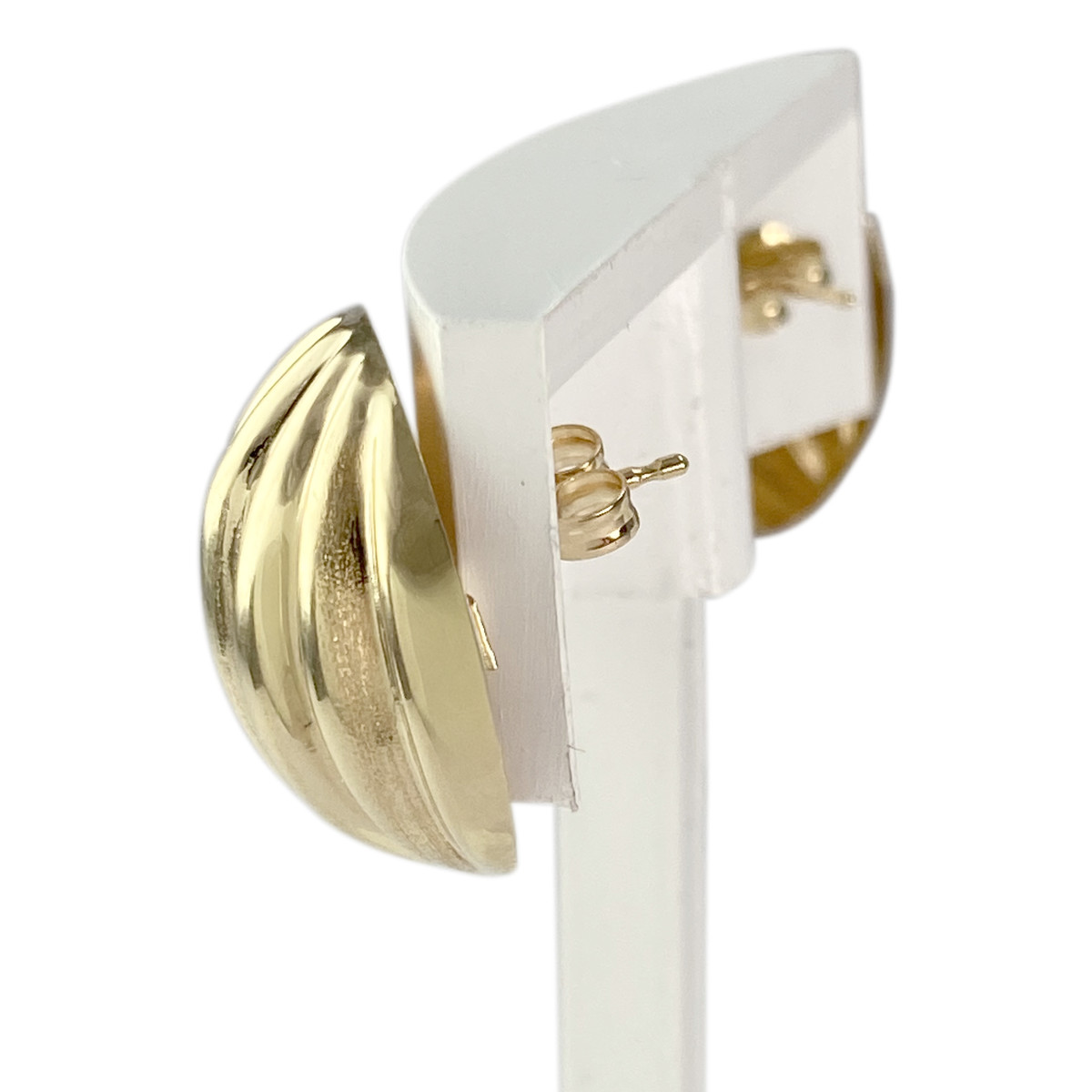Boucles d'oreilles d'occasion or 750 jaune - vue 2