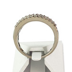 Bague d'occasion or 750 blanc diamants - vue 3