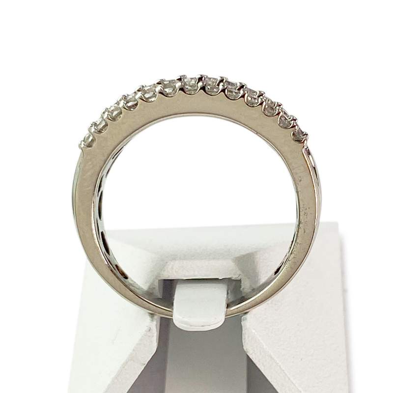 Bague d'occasion or 750 blanc diamants - vue 3