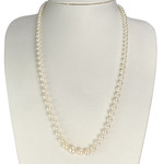 Collier d'occasion or 750 jaune maille perles, perles de culture AKOYA - vue 2