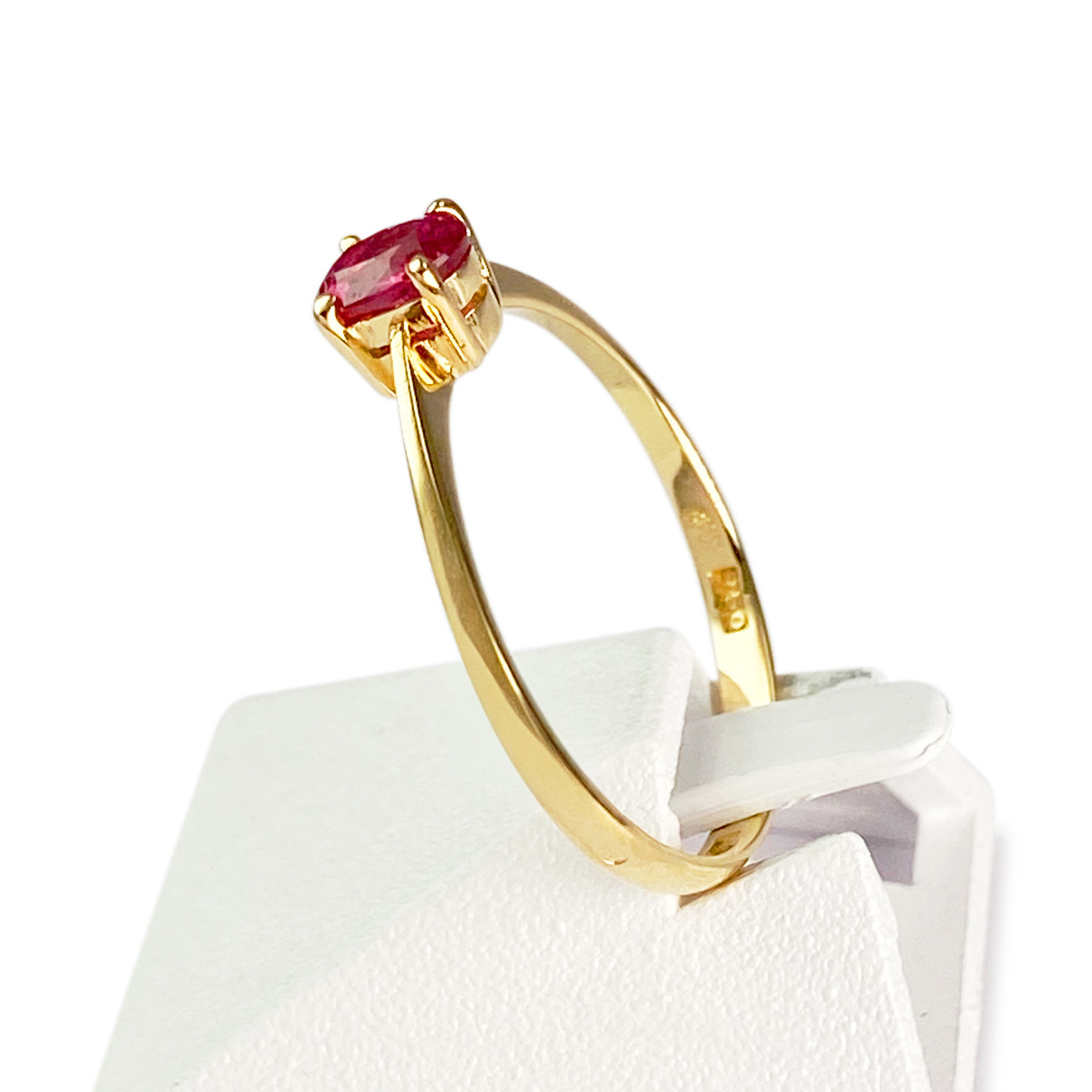 Bague d'occasion or 750 jaune rubis - vue 2