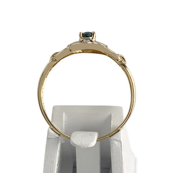 Bague d'occasion or 750  2 tons saphir, diamants