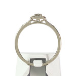 Bague d'occasion or 375 blanc diamants - vue 3